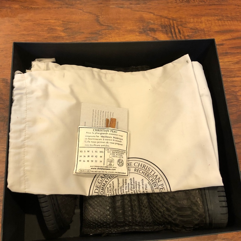 Christian Peau python boots